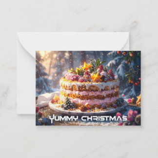 Carte De Correspondance YUMMMY CHRISTMAS Flat Note Card