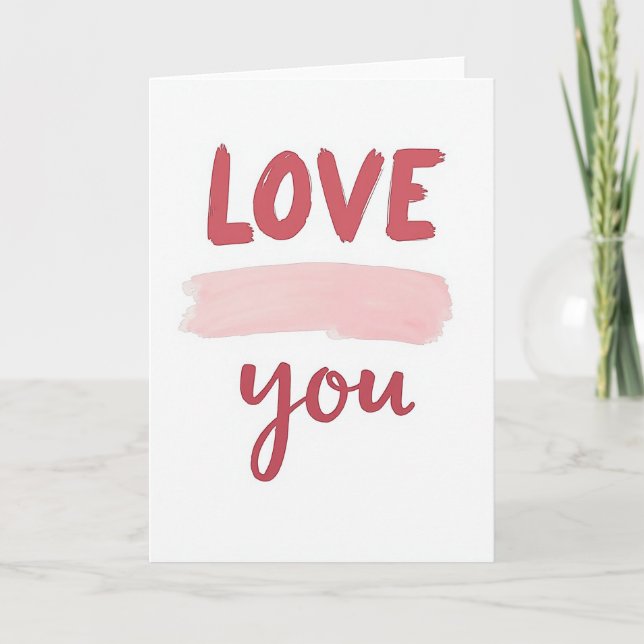Carte de coup de cœur minimaliste (Devant)
