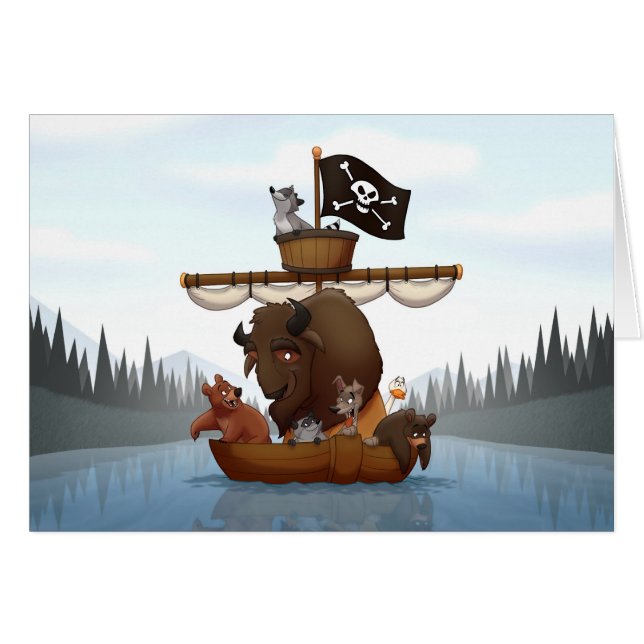 Carte de coup de pub de chutes du Niagara (Devant horizontal)