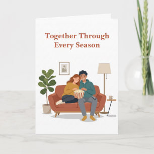 Carte de couple pour toutes les saisons ensemble