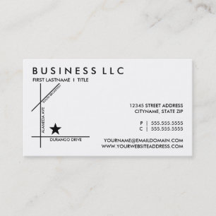 carte de coupon de trois rues