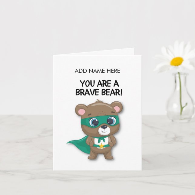 Carte de courage pour enfant à l'hôpital (Petite plante)