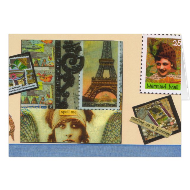 Carte de courrier de sirène (Devant horizontal)