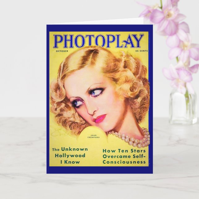 Carte de couverture du Magazine Joan Crawford (Orchidée)