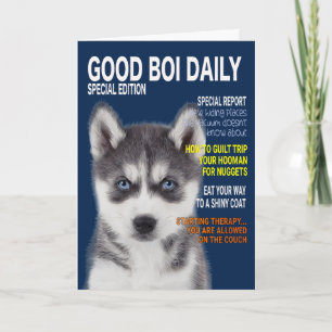 Carte de couverture du magazine Siberian Husky Par