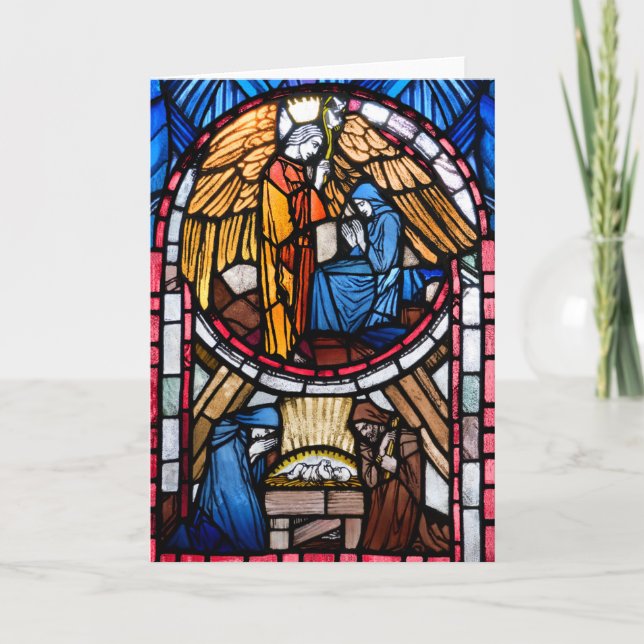 Carte de crèche en verre tendu (Devant)