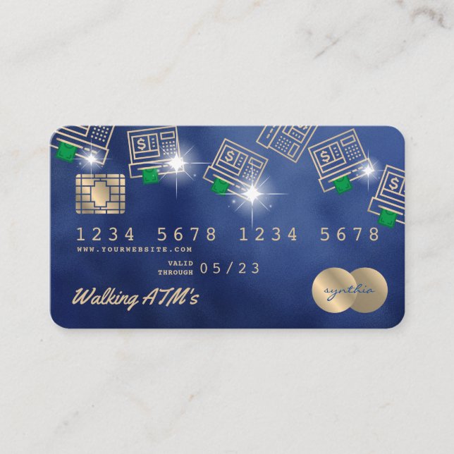 Carte de crédit Carte de crédit Stylisée ATM argen (Devant)