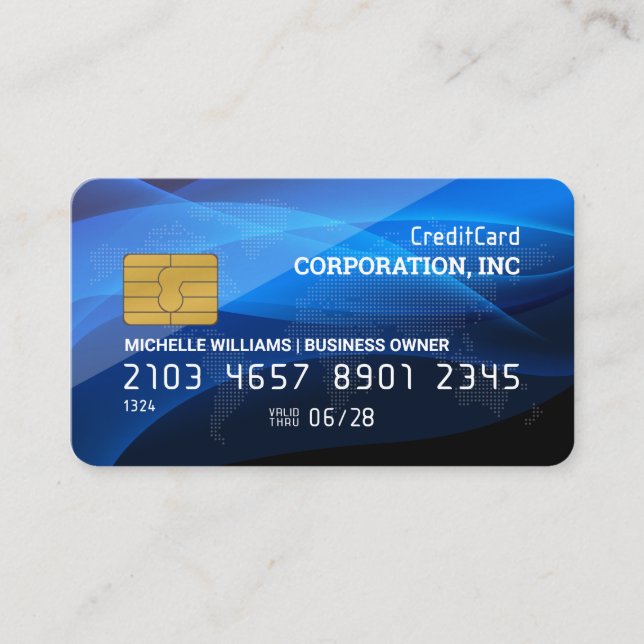 Carte de crédit | Carte du monde | Gloss (Devant)