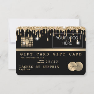 Carte de crédit Certificat cadeau Ajouter un logo