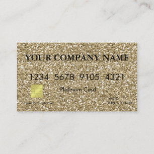 Carte de crédit Elegant Pink Parties scintillant