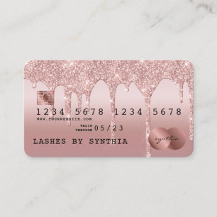 Carte de crédit Gold Driving Gold Rose