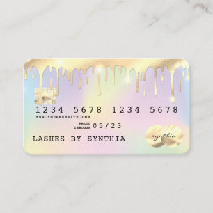 Carte de crédit Holograph Unicorn Driving Gold
