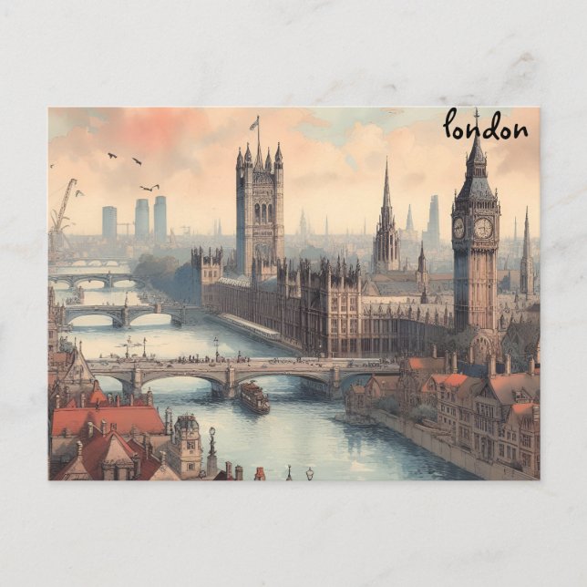 carte de crédit londres masse carte postale (Devant)