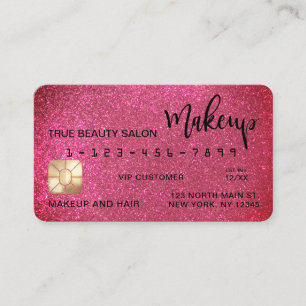 Carte de crédit maquillage de Parties scintillant 