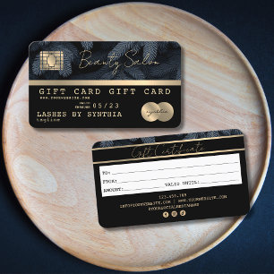 Carte de crédit moderne Festive Gold certificat ca