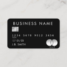 Carte de crédit noire