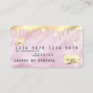 Carte de crédit Pink Unicorn Driving Gold