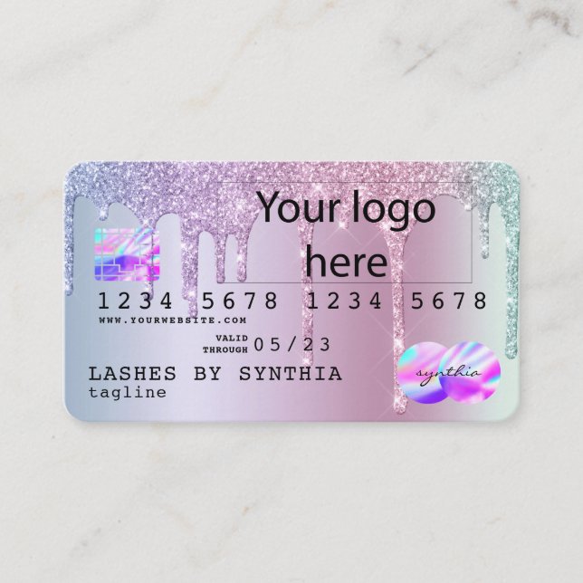 Carte de crédit Rose Gold Driving Gold Ajoutez vot (Devant)
