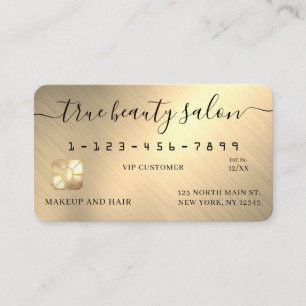 Carte de crédit Simple Gold Metallic Signature Scr