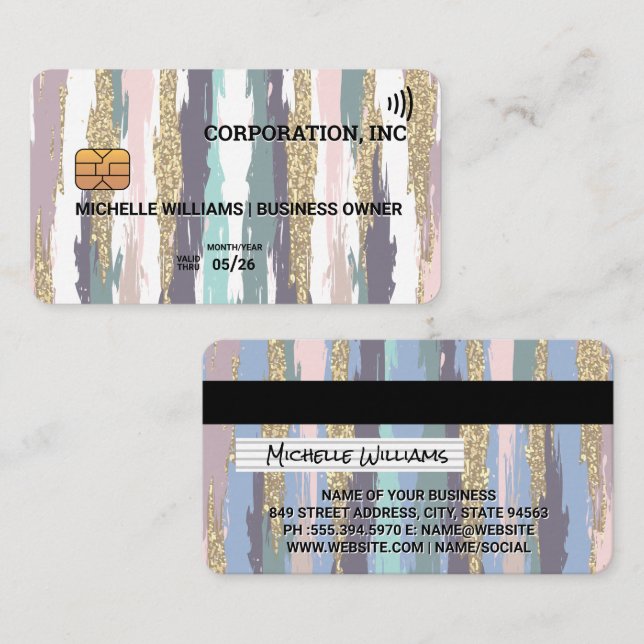 Carte de crédit | Style Boho (Devant / Derrière)
