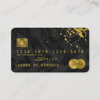 Carte de crédit Styled Black Silk Gold