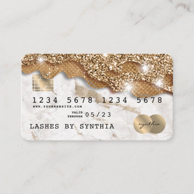 Carte de crédit Styled Driving Gold (Devant)