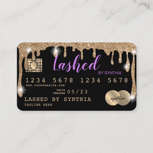 Carte de crédit Styled Driving Gold (Devant)