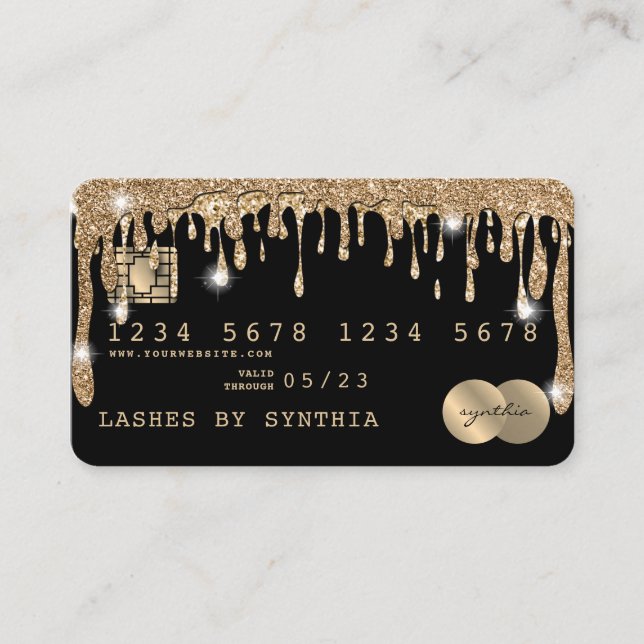 Carte de crédit Styled Driving Gold (Devant)