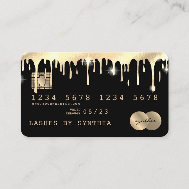 Carte de crédit Styled Driving Gold (Devant)