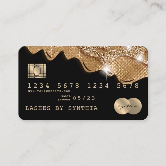 Carte de crédit Styled Driving Gold (Devant)