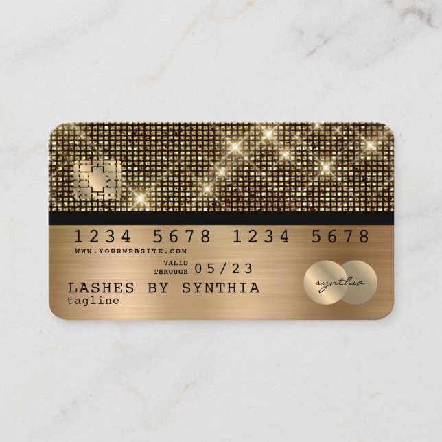 Carte de crédit Styled Gold et Black (Devant)
