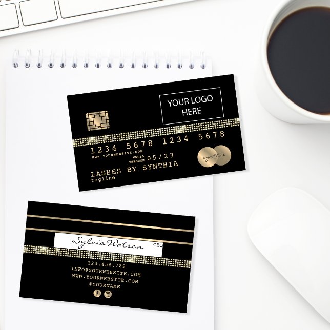 Carte de crédit Styled Gold et Black (Créateur téléchargé)