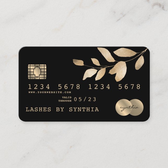 Carte de crédit Styled Green Gold (Devant)