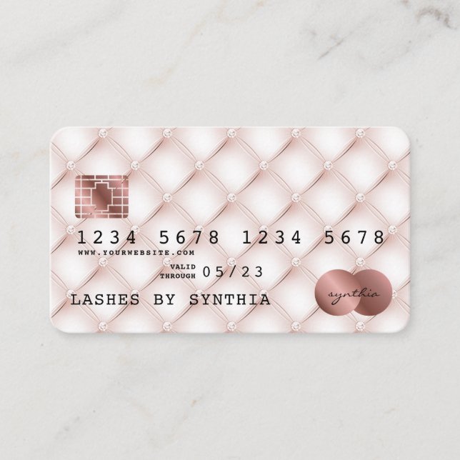 Carte de crédit Styled Rose Gold (Devant)