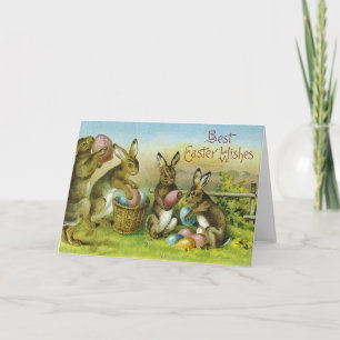 Carte de crédit Vintage Easter Greeting Card