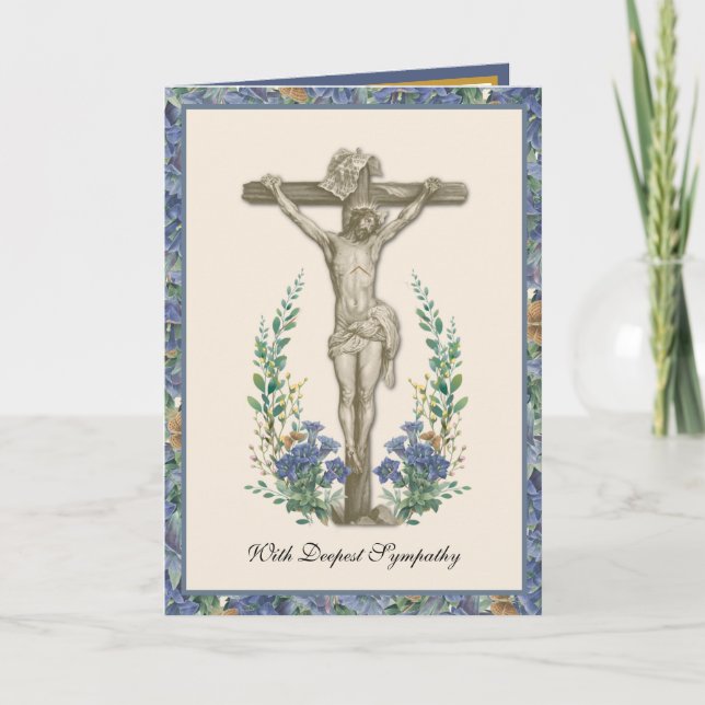 Carte de Crucifix traditionnelle catholique Sympat (Devant)