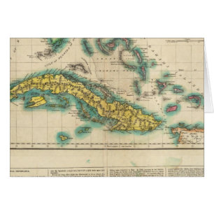 Carte De Cuba Et Des Îles Bahama