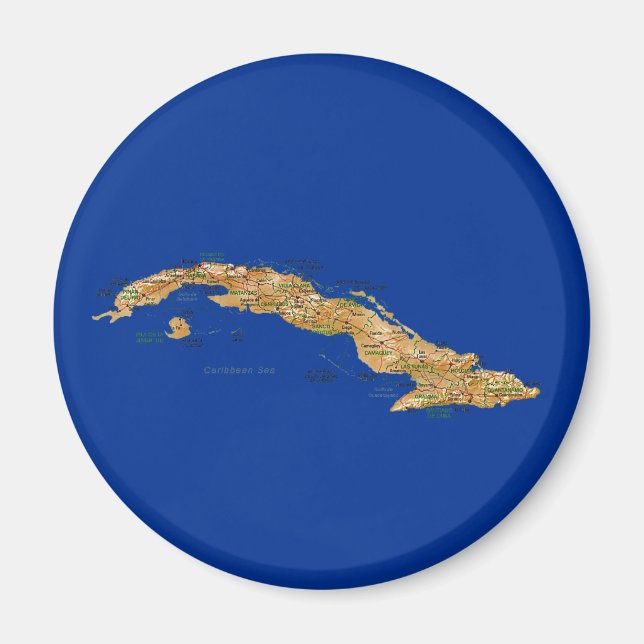 Carte de Cuba Magnet (Devant)