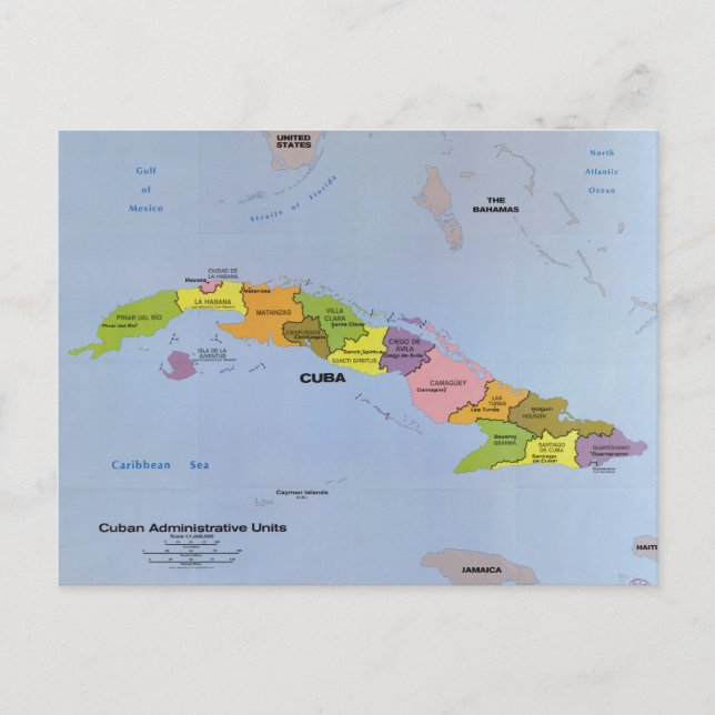 Carte de Cuba, Unités administratives cubaines (19 (Devant)