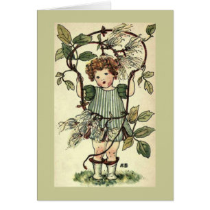 Carte de cuisine de jardin vintage