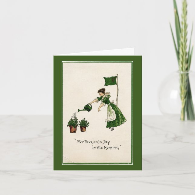 Carte de dame de la fête de la Saint Patrick (Devant)