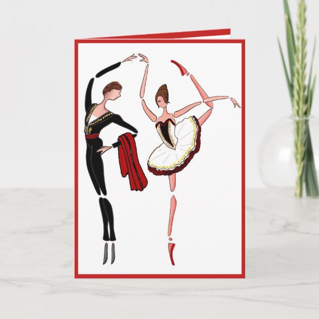 CARTE DE DANSE D'ESPAGNOL DE COUPLES DE BALLET DE (Devant)