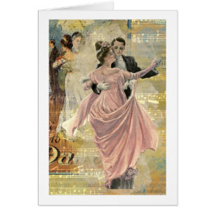 Carte de danse en couple
