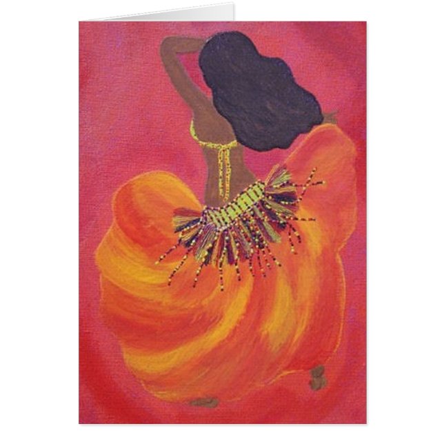 Carte de danseuse du ventre (Devant)