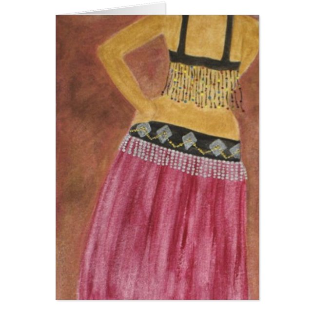Carte de danseuse du ventre (Devant)