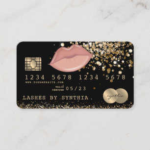 Carte de débit de crédit Styled Parties scintillan