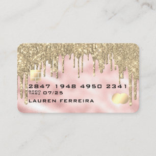 Carte de débit Faux Rose Gold Faux