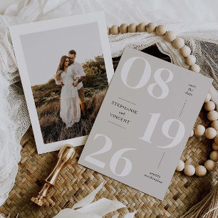 Carte de déclaration de date de mariage moderne av