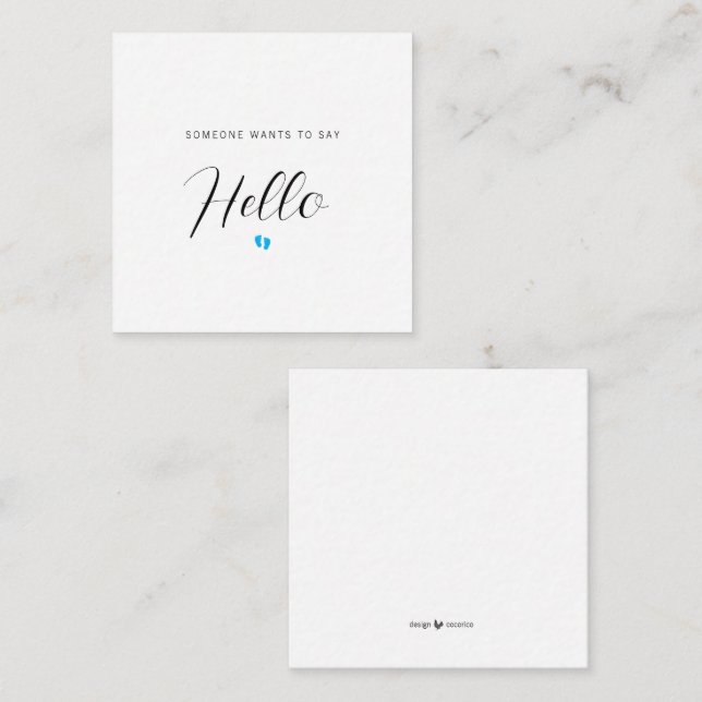 Carte de déclaration pour bébé de la FAIRE-PART de (Devant / Derrière)