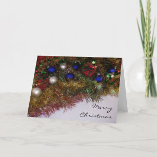 Carte de décoration de Noël